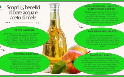 Scopri i cinque benefici di bere acqua e aceto di mele.